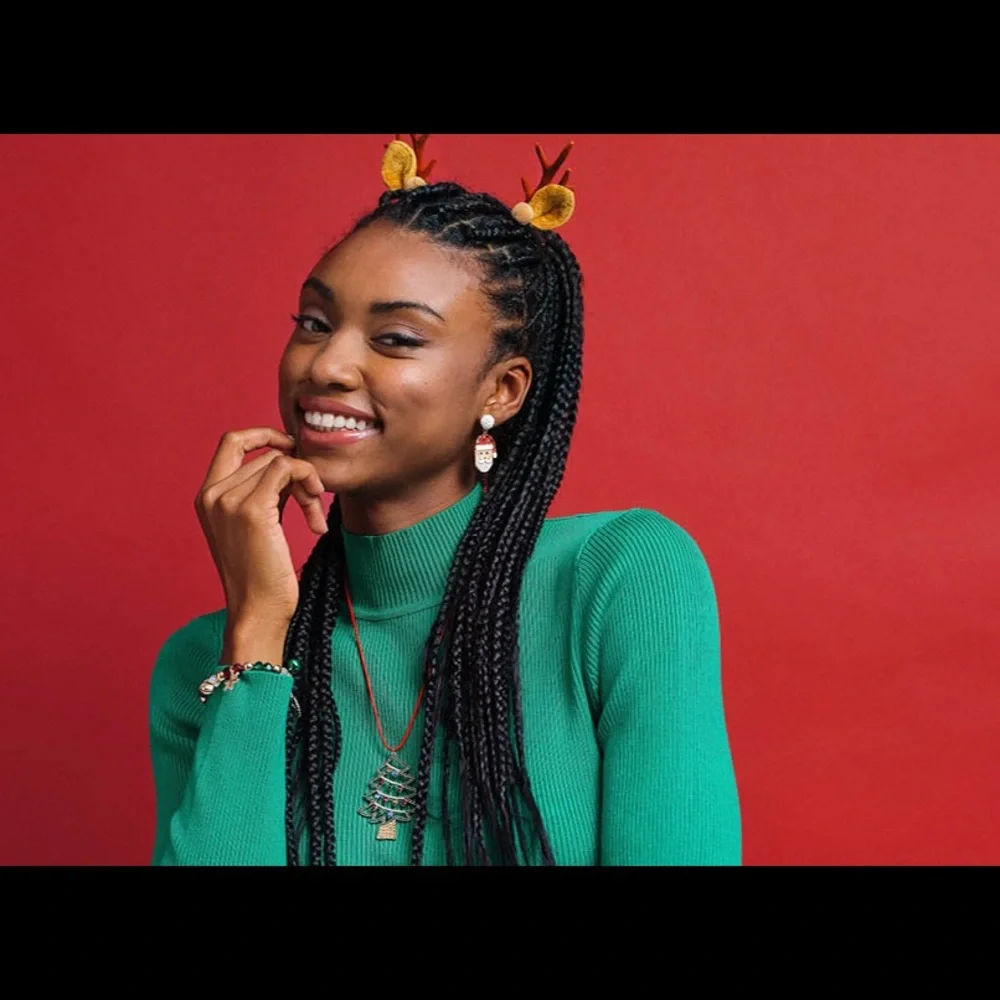 **GIFTED** I am LIMITED EDITION STERLING SILVER 925 reindeer earrings 🤶🎅🦌🎄❄️ - Picture 11 of 16